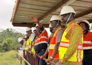 AngloGold Concessions Suffer Encroachment by Illegal Miners in Western Region 5 Hon. Joseph Nelson, the Western Regional Minister at Gold Fields Concessions