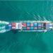 A ship at sea