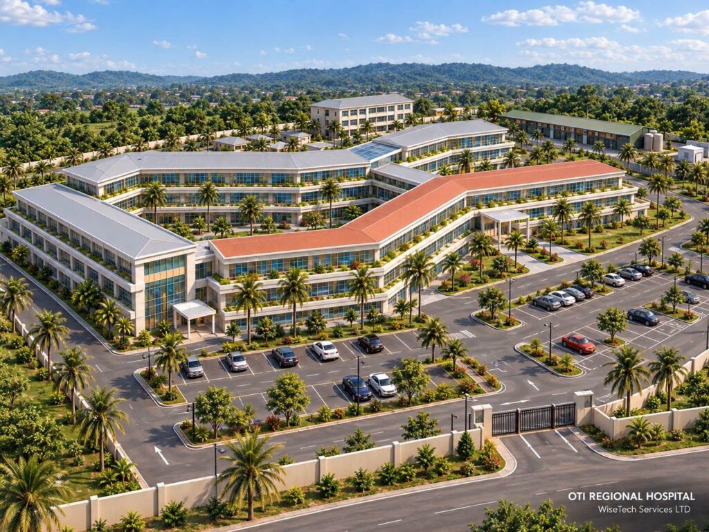 Oti, Savannah, Western North To Get 160-Bed Regional Referral Hospitals 2 Artistic Impression of 160-Bed Referral Hospital
