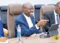 Finance Minister Dr Cassiel Ato Forson makes a point during talks with the National Development Planning Commission on the New Economy programme in Accra. Photo: Ministry of Finance