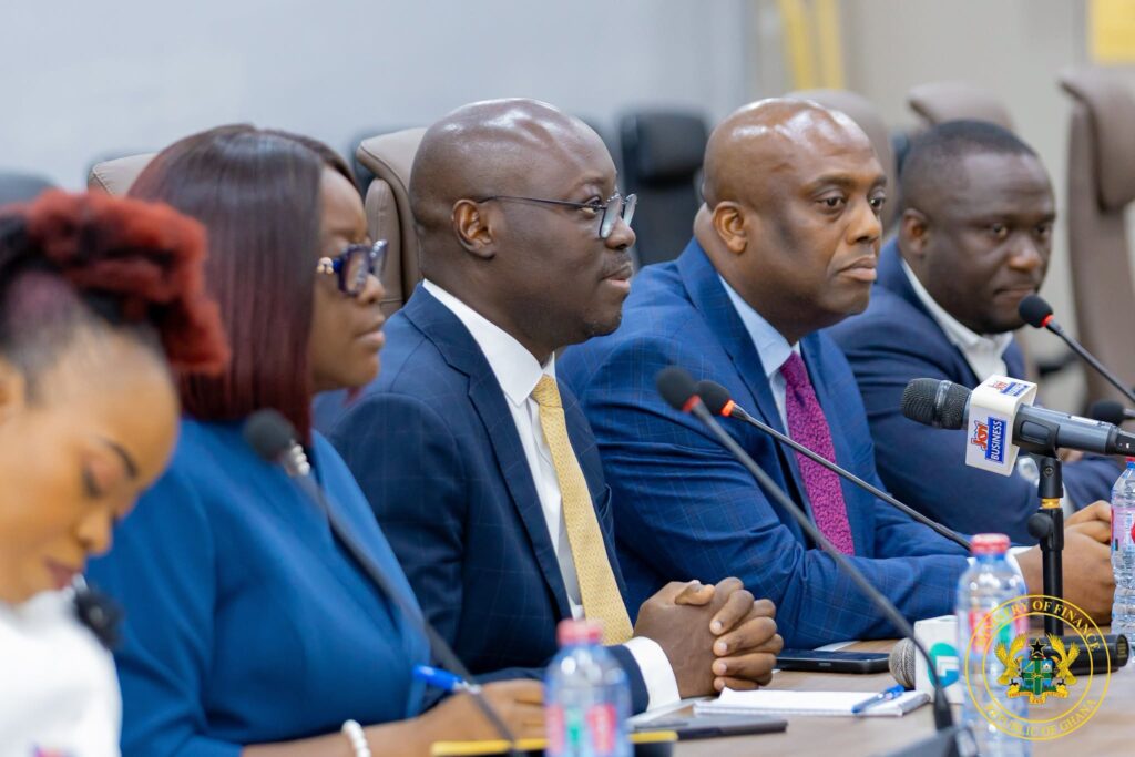 IFC Pipeline Raises Ghana’s Productive Investment Stakes 2 Dr. Ato Forson, flanked by officials of the Ministry of Finance, listens during the engagement with the IFC delegation on deepening private investment in Ghana.