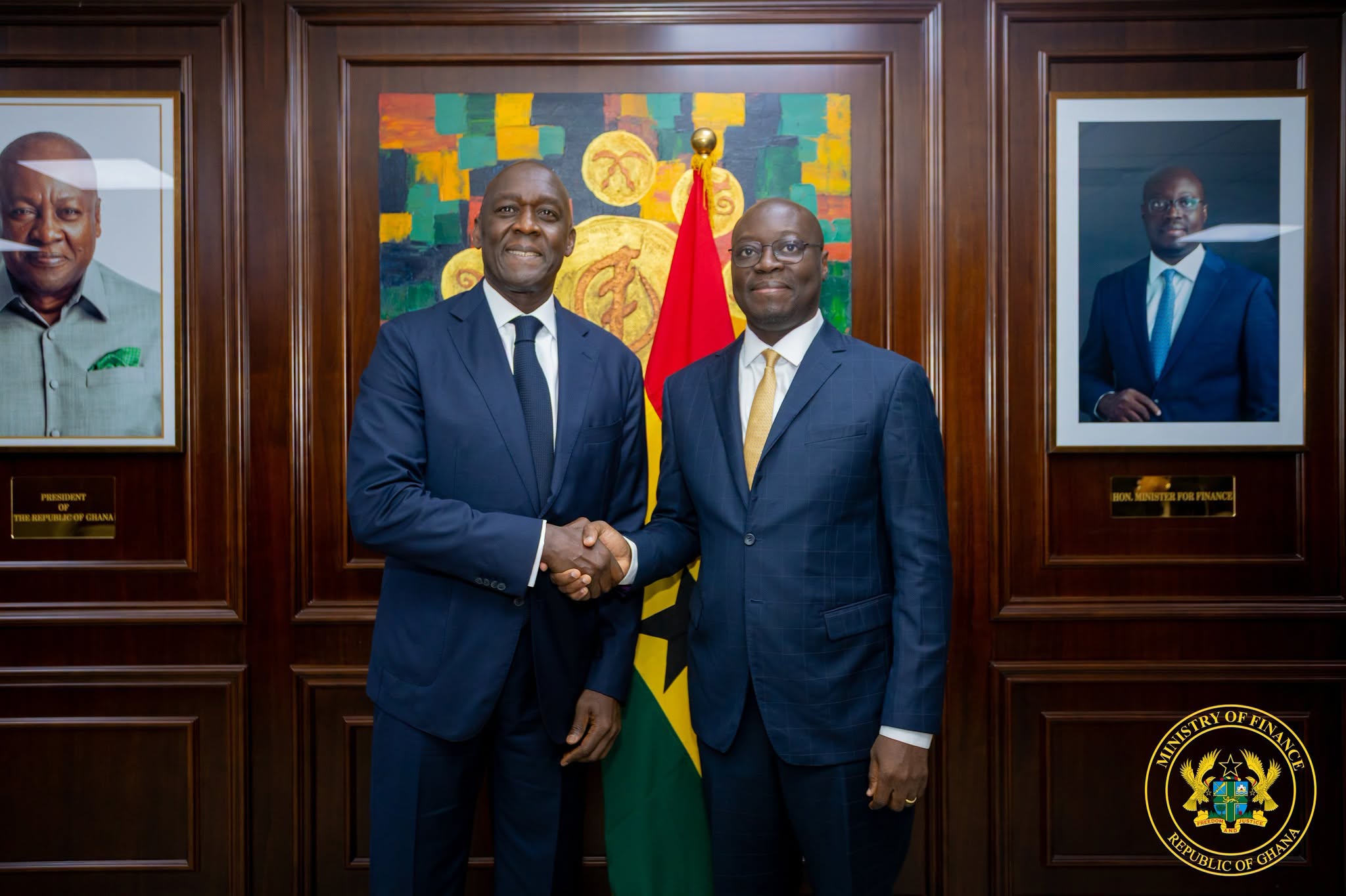 Ato Forson with IFC Boss