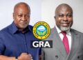 President John Dramani Mahama and Anthony Sarpong, Commissioner-General fo the GRA 
