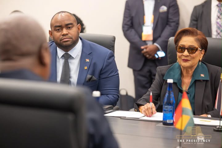 Ghana, Trinidad And Tobago Sign Air Services Agreement At UNGA81 3 Sean Sobers and Prime Minister Kamla Persad-Bissessar during the bilateral talks, which both governments cast as a step toward deeper Africa and Caribbean cooperation. Photo: The Presidency, Republic of Ghana