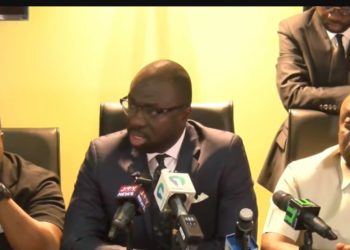 High Court Denies Salomey Baffoe Bail, Defence To Challenge Ruling 4 Honourable Nana Agyei Baffour Awuah addressing the media