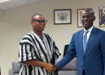Education Minister, IMANI Team Up to Tackle Basic Education Deficits 3 Franklin Cudjoe, Founding President and CEO of IMANI, meets Education Minister Haruna Iddrisu ahead of the policy engagement on Ghana's basic education infrastructure crisis