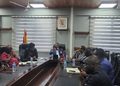 Officials from IMANI and the Ministry of Youth Development and Empowerment engage in discussion during the strategic dialogue held at the Ministry's Accra premises