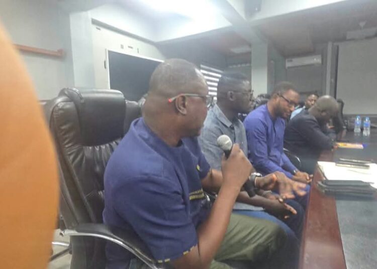 IMANI Urges DVLA Partnership to Expand "Red Means Stop" Campaign 1 IMANI's Vice President Selorm Branttie speaks during the session, part of the delegation's evaluation of the Ministry's fiscal constraints, programme conversion metrics and institutional architecture.