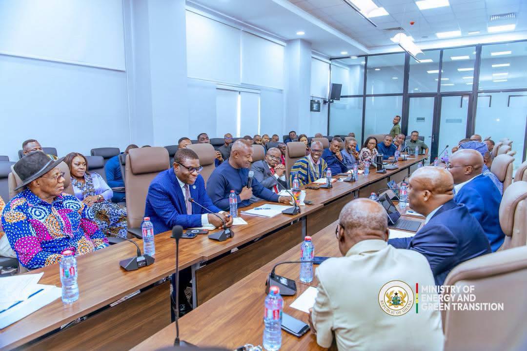 Inter-ministerial meeting led by the Minister for Energy and Green Transition, Dr. John Abdulai Jinapor, that brought together agencies under the Energy Ministry and the Finance Ministry, led by Finance Minister Dr. Cassiel Ato Forson.