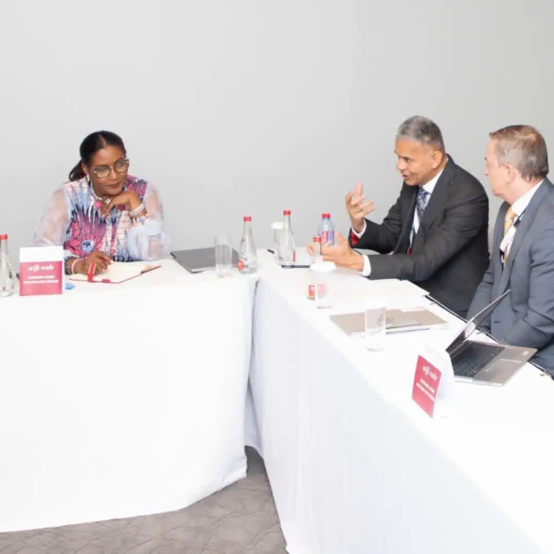 CEO of Petroleum Commission, Victoria Hard castle, with some partners at AOW26