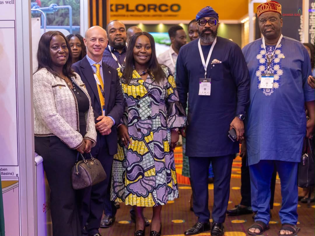 Judith Adjobah Blay, Chief Executive Officer, Ghana National Gas Company Limited with some participants at AOW26
