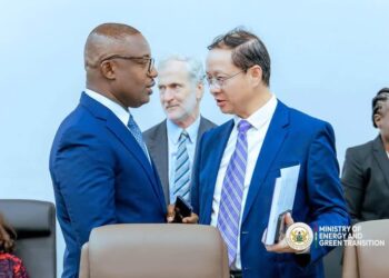 World Bank Partnership To Prioritise Ghana’s Power Sector Reforms 2 Dr John Abdulai Jinapor, Minister for Energy and Green Transition together with a representative of the World Bank