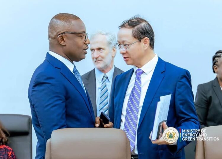 World Bank Partnership To Prioritise Ghana’s Power Sector Reforms 1 Dr John Abdulai Jinapor, Minister for Energy and Green Transition together with a representative of the World Bank