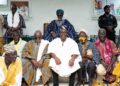 GNPC Moves Voltaian Basin Exploration Toward First Well 6 Chief Executive of GNPC, Mr. Kwame Ntow Amoah with the GNPC delegation, engage the Regent Overlord of Dagbon, Kampakuya-Naa Yakubu Abukari II on the Voltaian Basin Exploration