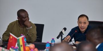 Parliament Energy Committee’s Chairman, Emmanuel Kwasi Bedzrah and Executive Chairman and President Xu Ningquan, Sentuo Group