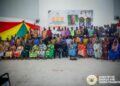 Photo from engagement; the Turnkey Electrification Project, implemented by Le Grino Ltd, launched at Dambai College