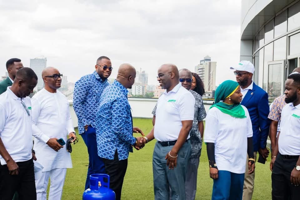 NPA Chief Executive Godwin Kudzo Tameklo and Puma Energy General Manager Lanzeni Coulibaly  