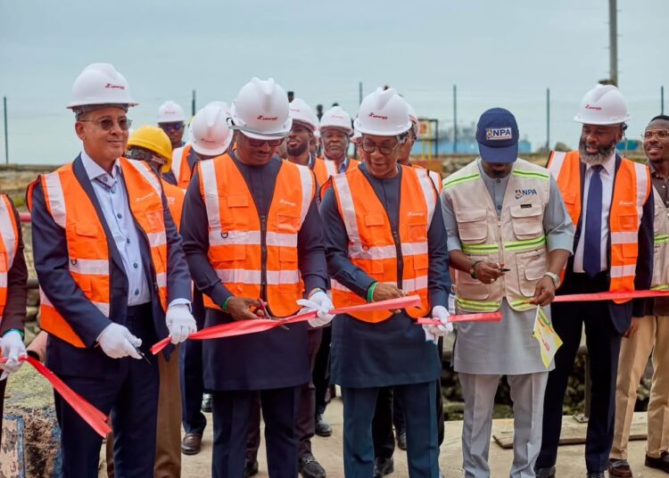 Group photo taken during the sod-cutting