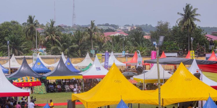 Central Region Positions Itself for Trade and Investment Growth as Trade Expo Opens 1 A General View of Exhibition Stands at the Central Region Expo Grounds