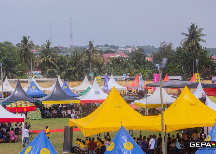 Central Region Positions Itself for Trade and Investment Growth as Trade Expo Opens 1 A General View of Exhibition Stands at the Central Region Expo Grounds