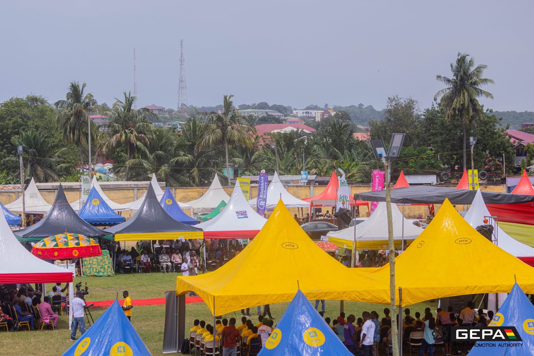 A General View of Exhibition Stands at the Central Region  Expo Grounds