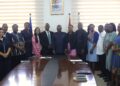 GSA Director-General Prof. George Agyei with the Delegation from Cocoa-Cola Equatorial Africa Ltd and Senior GSA Officials after the Engagement at GSA Head Office in Accra.