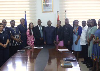 Coca-Cola Equatorial Africa Engages GSA Leadership Over Proposed Nutrient Profiling Model 4 GSA Director-General Prof. George Agyei with the Delegation from Cocoa-Cola Equatorial Africa Ltd and Senior GSA Officials after the Engagement at GSA Head Office in Accra.