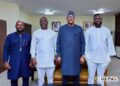 GEPA Showcases Ghana at GITEX Nigeria 2026 6 H.E. Sadiq Abdulai Abu, Ghana's Ambassador to Nigeria and the Deputy CEO of GEPA, Mr. Raymond Rashid Kramer together with other Officials in a Group Photo.