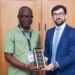 GEPA CEO, Francis Kojo Kwarteng Arthur Esq. Presenting a Made-In-Ghana Products to the Spanish Economic and Commercial Office in Accra