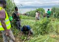 CREMA Members Planting Watershed Trees to Restore Degraded Banks of Lake Bosomtwe