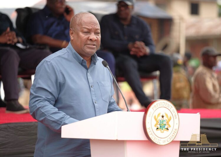 President Mahama During the Announcement of the Plan to Establish the Major Maize Processing Plant in the Sissala in the Upper West Region