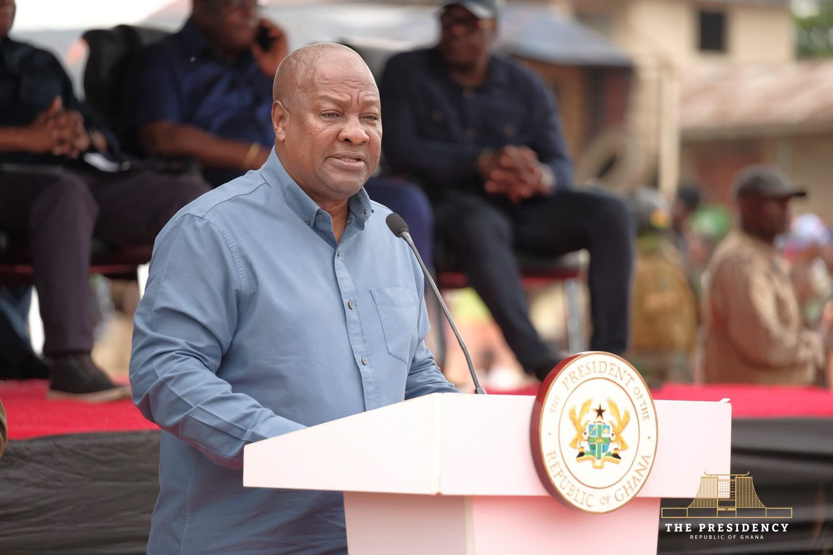 President Mahama During the Announcement of the Plan to Establish the Major Maize Processing Plant in the Sissala in the Upper West Region