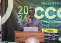Dr. Osei Okrah CEO of Tree Crop Development Authority as a Guest Speaker for the Event Engaging Stakeholders