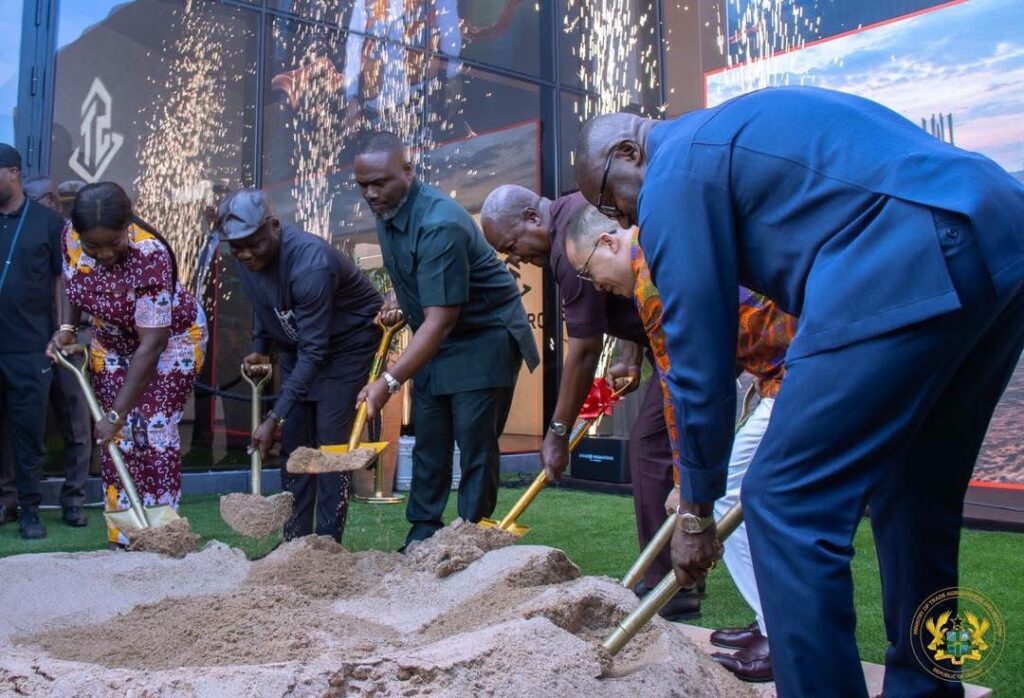 Prez. Mahama Cuts Sod for $1.3bn Sentuo Airport Garden City Project 2 IMG 5446