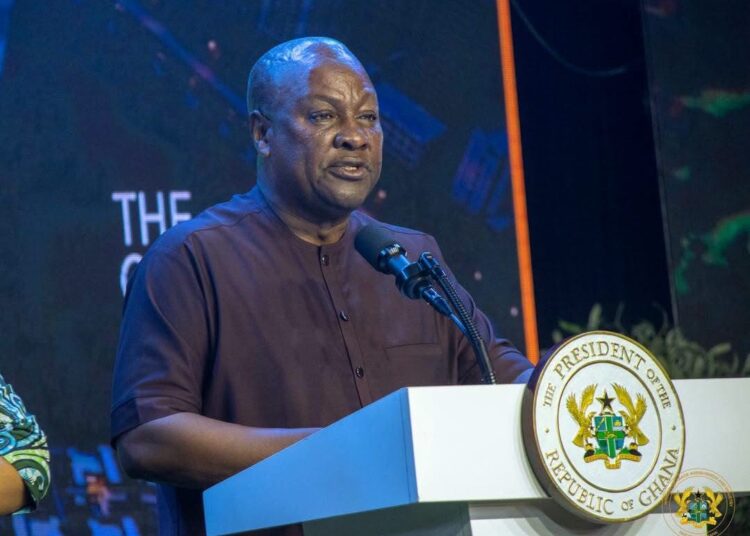 Prez. Mahama Cuts Sod for $1.3bn Sentuo Airport Garden City Project 1 President Mahama Addressing Officials and Stakeholders at the Sod Cutting of the Sentuo Airport Garden City Project