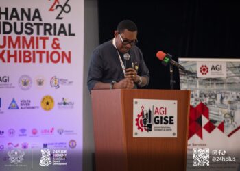 Dr. Ishmeal Dodoo, Chief Partnership Officer for the 24-Hour Economy Addressing Stakeholders and Government Officials at the 24-Hour Economy