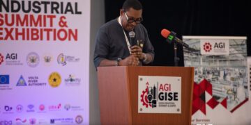 Dr. Ishmeal Dodoo, Chief Partnership Officer for the 24-Hour Economy Addressing Stakeholders and Government Officials at the 24-Hour Economy