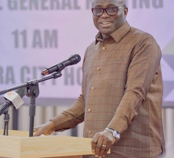 NAFCO Records Major Financial Turnaround as Government Pushes Stronger Food Reserves 1 The Minister for Food and Agriculture, Hon. Eric Opoku Giving his Address During the NAFCO Annual General Meeting, 2026
