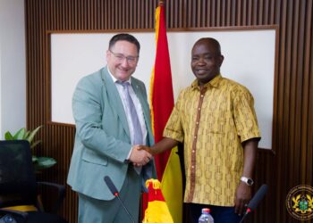 Hon. Sampson Ahi, Deputy Minister for Trade and Industry and Tobias Gotthardt , the Vice Minister of the Bavarian Ministry of Economic Affairs and Regional Development.