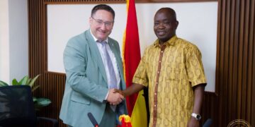 Hon. Sampson Ahi, Deputy Minister for Trade and Industry and Tobias Gotthardt , the Vice Minister of the Bavarian Ministry of Economic Affairs and Regional Development.