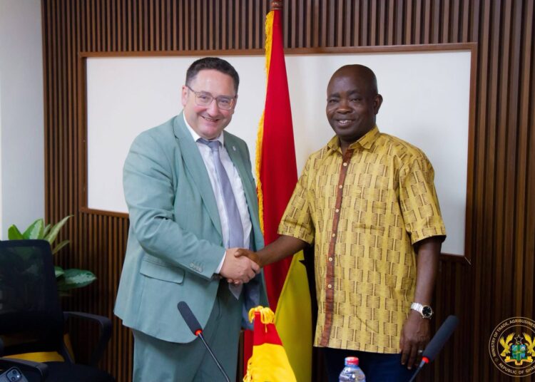 Ghana, Bavaria Strengthen Economic Cooperation Through Trade and Investment 1 Hon. Sampson Ahi, Deputy Minister for Trade and Industry and Tobias Gotthardt , the Vice Minister of the Bavarian Ministry of Economic Affairs and Regional Development.