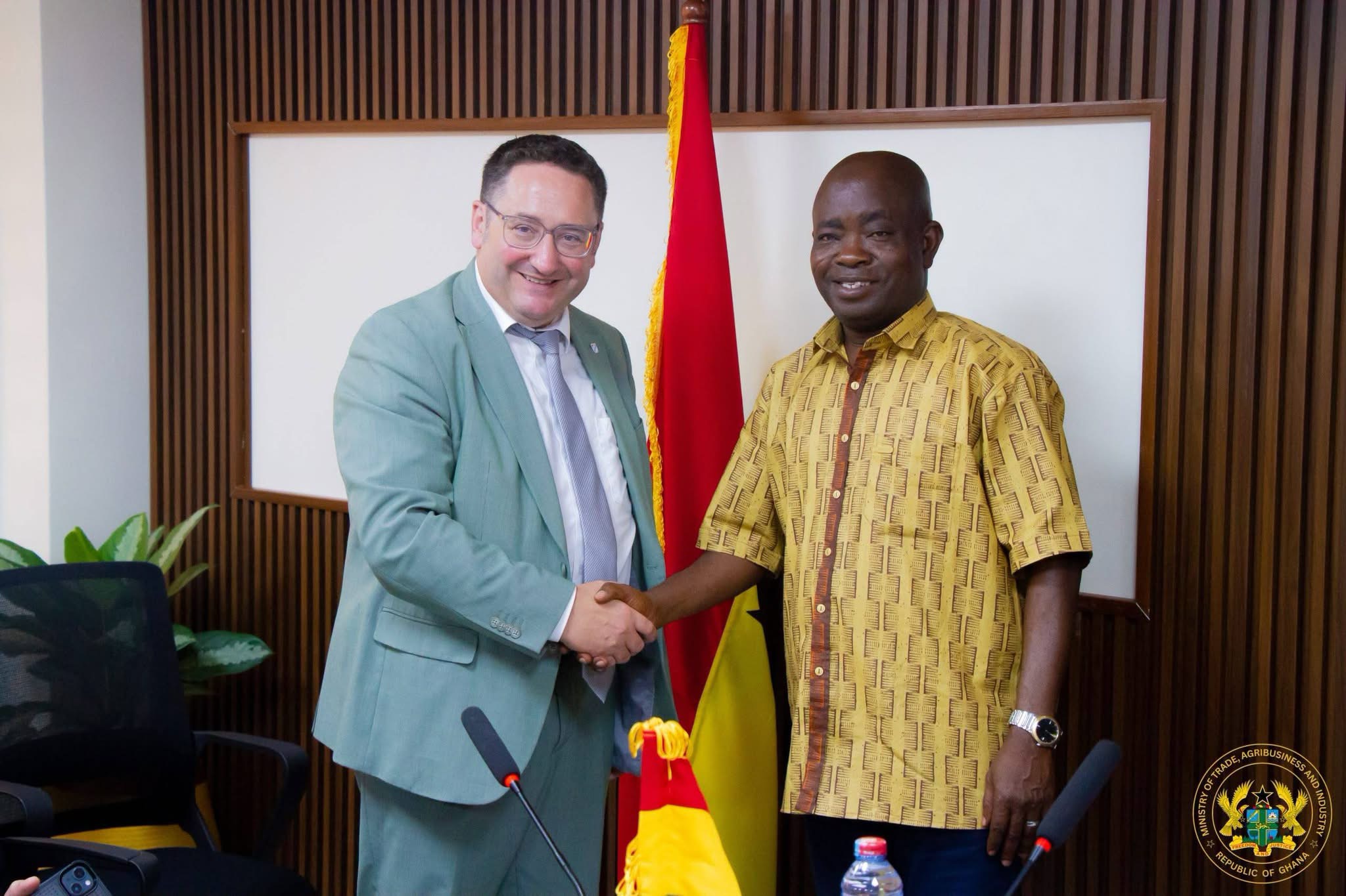 Hon. Sampson Ahi, Deputy Minister for Trade and Industry and Tobias Gotthardt , the Vice Minister of the Bavarian Ministry of Economic Affairs and Regional Development.