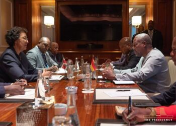 President John Dramani Mahama Holds Economic Bilateral Talks with Surinames President, Dr. Jennifer Geerlings -Simons