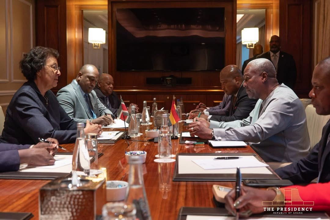 President John Dramani Mahama Holds Economic Bilateral Talks with Surinames President, Dr. Jennifer Geerlings -Simons