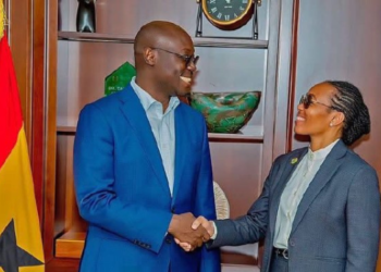 Minister for Environment, Science and Technology,Dr Zanetor Agyeman-Rawlings and Finance Minister Dr Cassiel Ato Forson