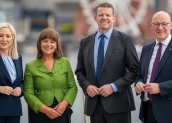 Scotland, Wales and Northern Ireland Unite to Push for Independence Referendums 3 First Minister of Northern Ireland Michelle O'Neill, Sinn Fein leader Mary Lou McDonald, First Minister of Wales Rhun ap Iorwerth and First Minister of Scotland John Swinney pictured in Cardiff