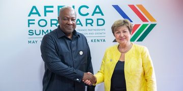 Ghana's President John-Mahama-IMF Chief Kristalina Georgieva