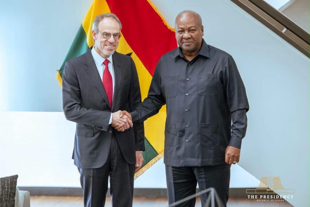 Mahama Courts Amazon On Broadband As Ghana Chases Tech Investment 3 President John Dramani Mahama with David Zapolsky, Amazon's Senior Vice President and Chief Global Affairs and Legal Officer, during talks on the sidelines of the 81st UN General Assembly in New York. Photo: The Presidency, Republic of Ghana