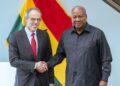 Mahama Courts Amazon On Broadband As Ghana Chases Tech Investment 7 President John Dramani Mahama with David Zapolsky, Amazon's Senior Vice President and Chief Global Affairs and Legal Officer, during talks on the sidelines of the 81st UN General Assembly in New York. Photo: The Presidency, Republic of Ghana
