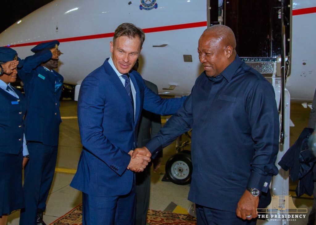 Mahama Joins 30 Nations in Belgrade to Mark NAM's 65 Years 2 President Mahama is greeted on arrival in Belgrade ahead of the Non-Aligned Movement's 65th anniversary meeting, as a Ghana Air Force honour guard salutes in the background.